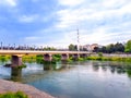 The view of YeÃÅ¸ilÃÂ±rmak river in Ãâ¡arÃÅ¸amba district of Samsun city.